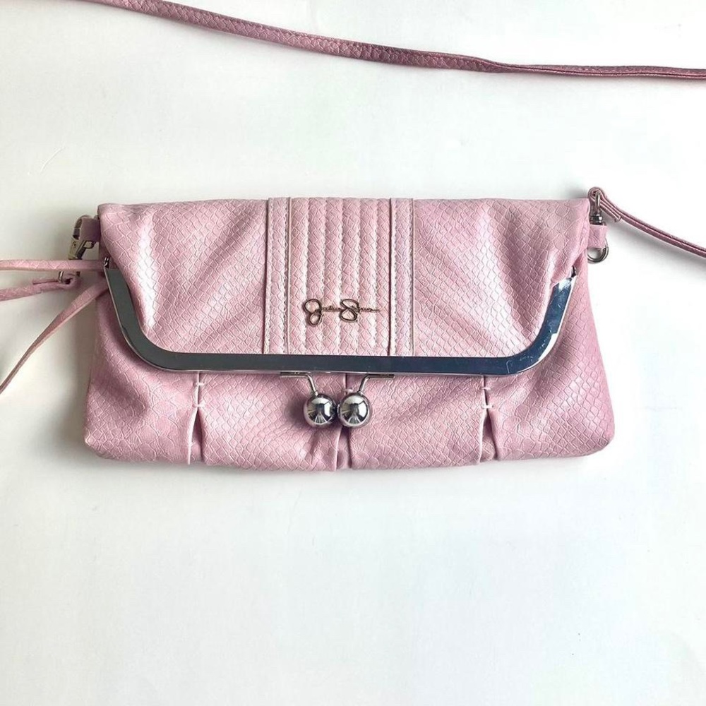 Light Pink Jessica Simpson Clutch/Crossbody Bag👛